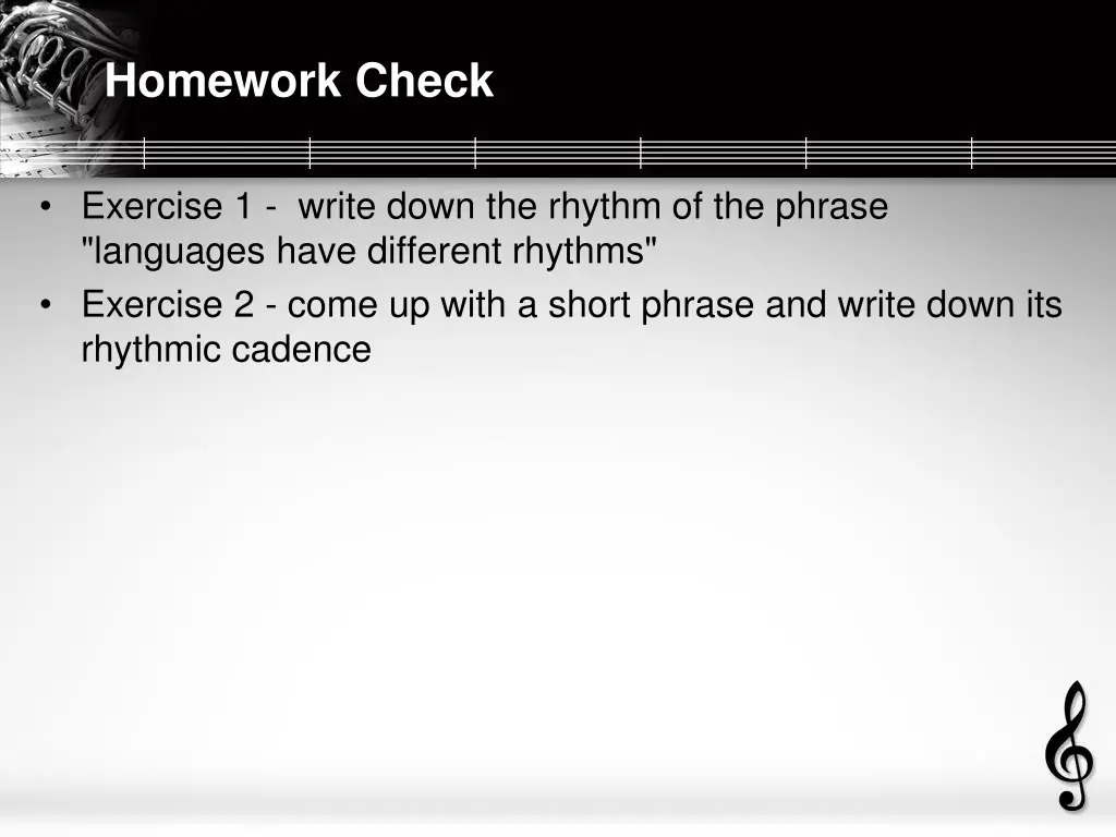 homework check