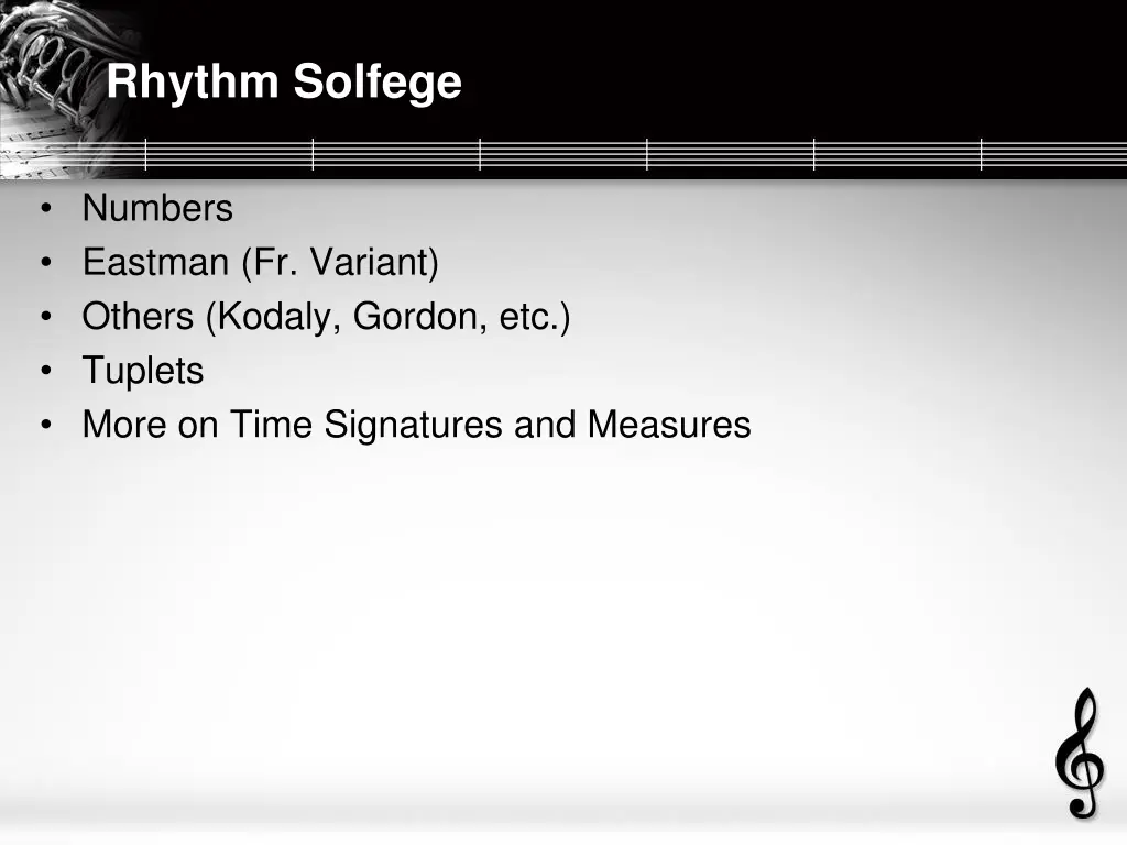 rhythm solfege