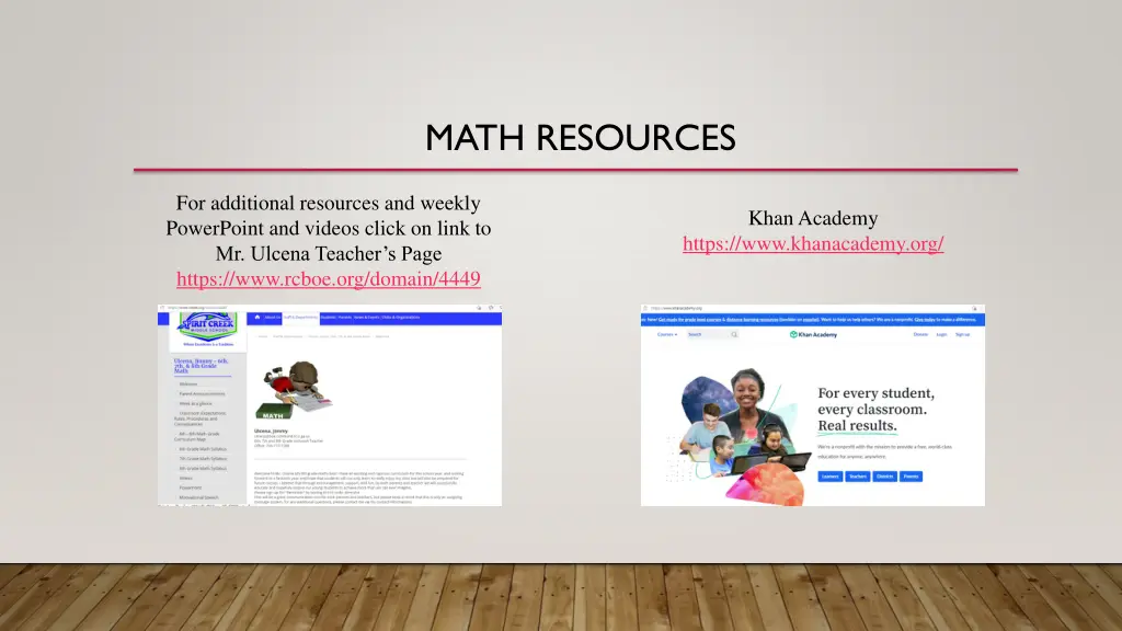 math resources