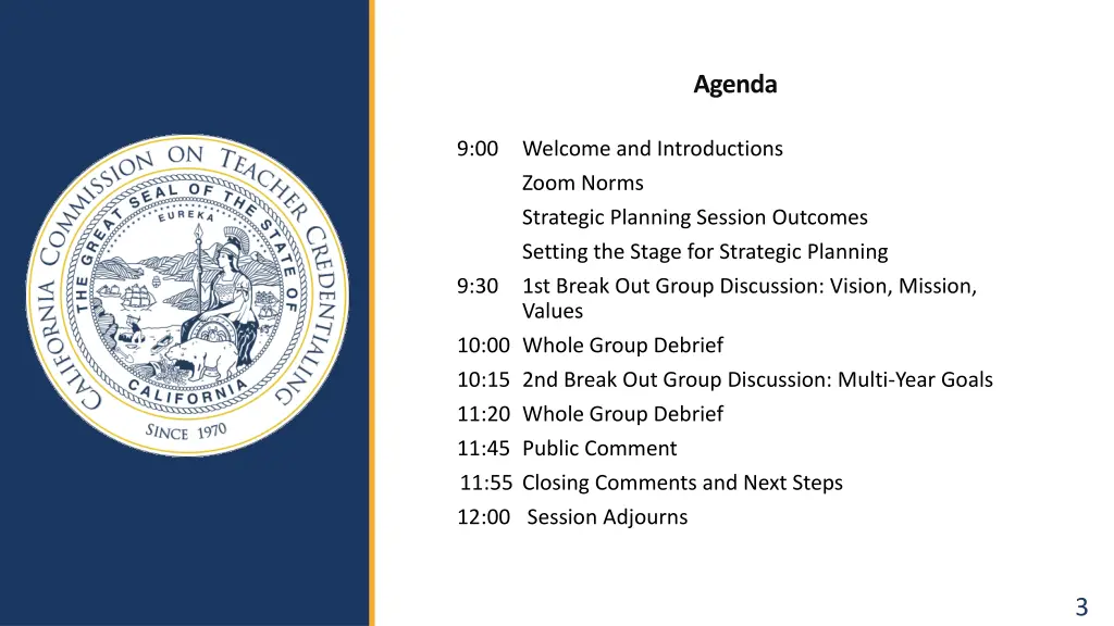agenda