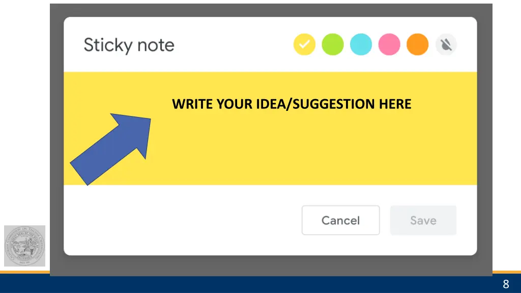 sticky note