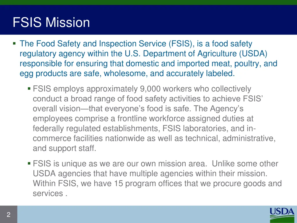 fsis mission