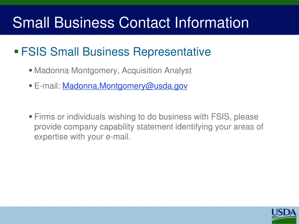 small business contact information