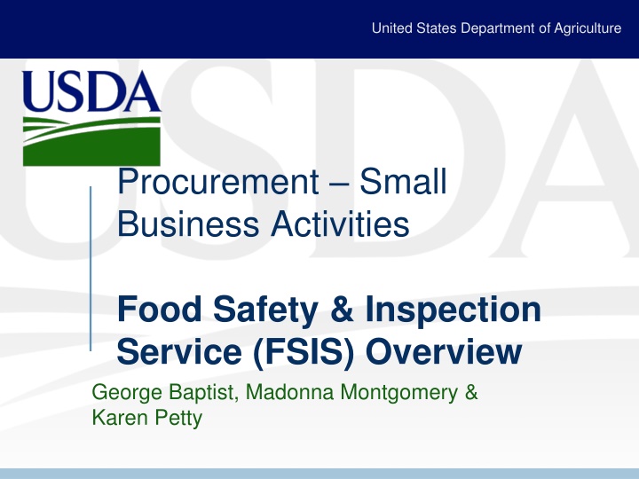 united states department of agriculture