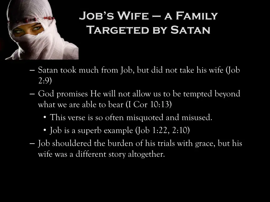 job s wife a family targeted by satan 1