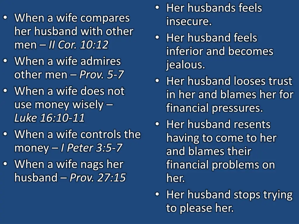 her husbands feels insecure her husband feels