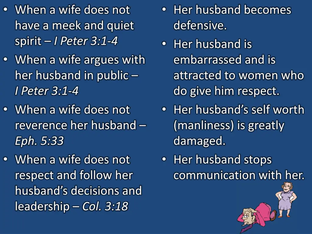 when a wife does not have a meek and quiet spirit