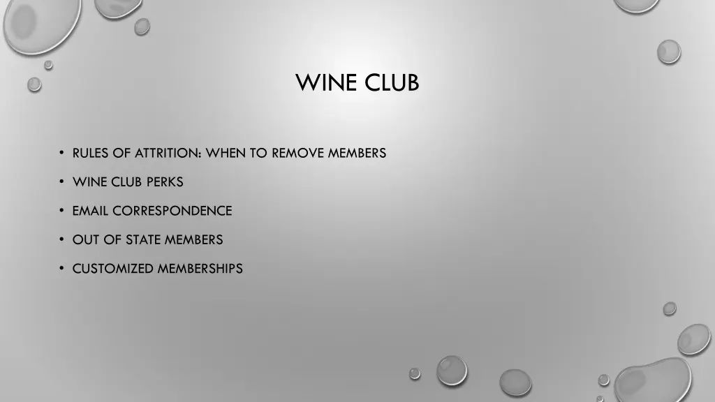 wine club