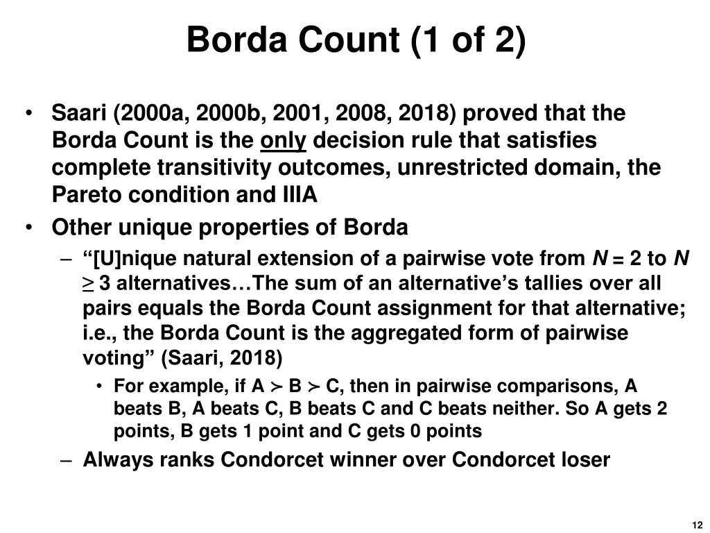 borda count 1 of 2