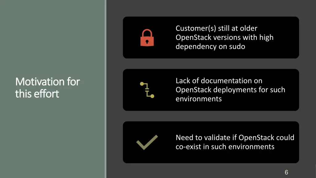 customer s still at older openstack versions with