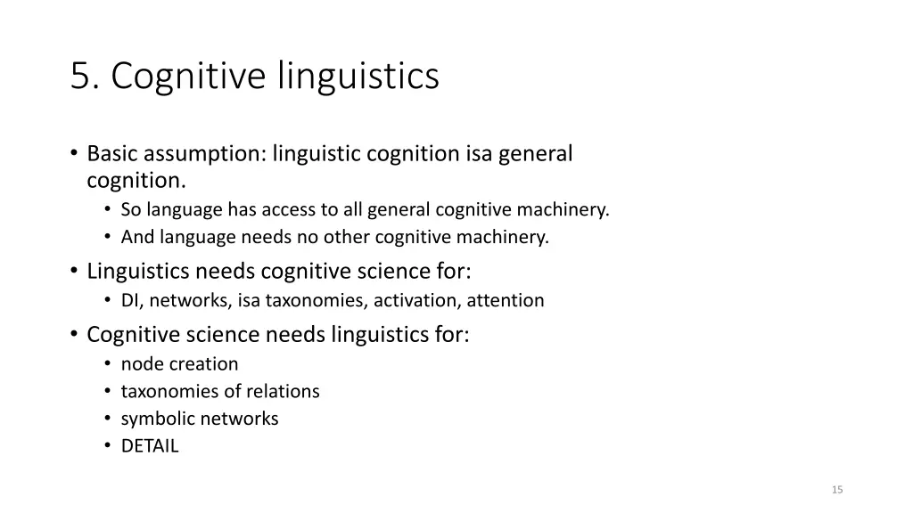 5 cognitive linguistics