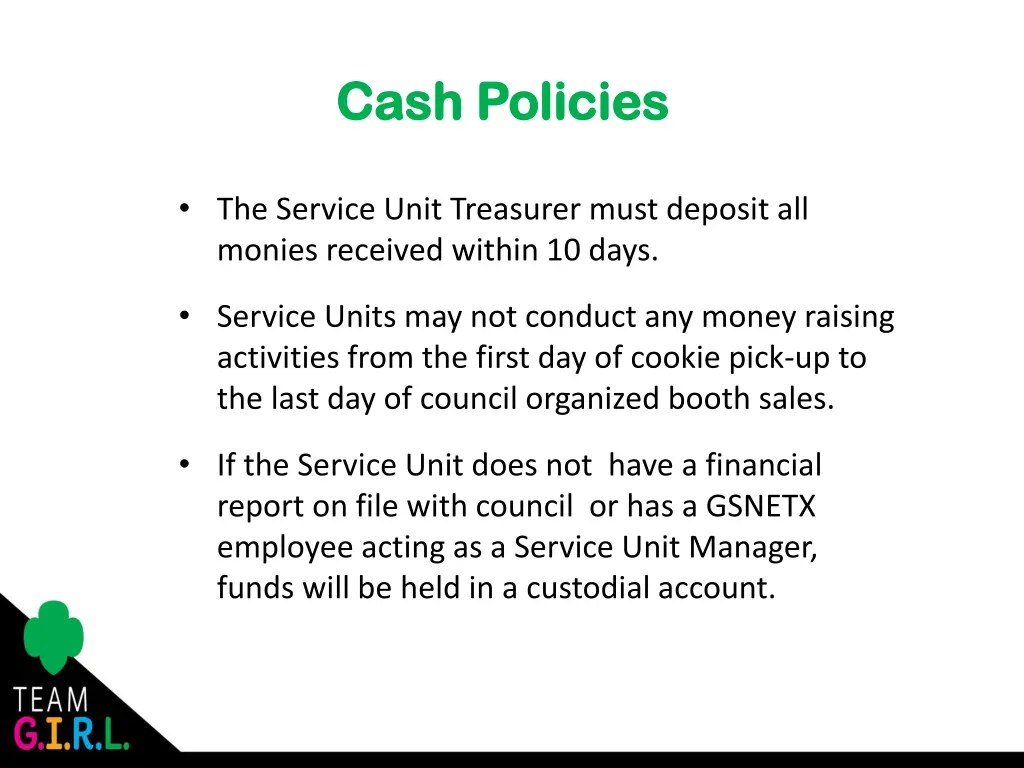 cash policies cash policies 1