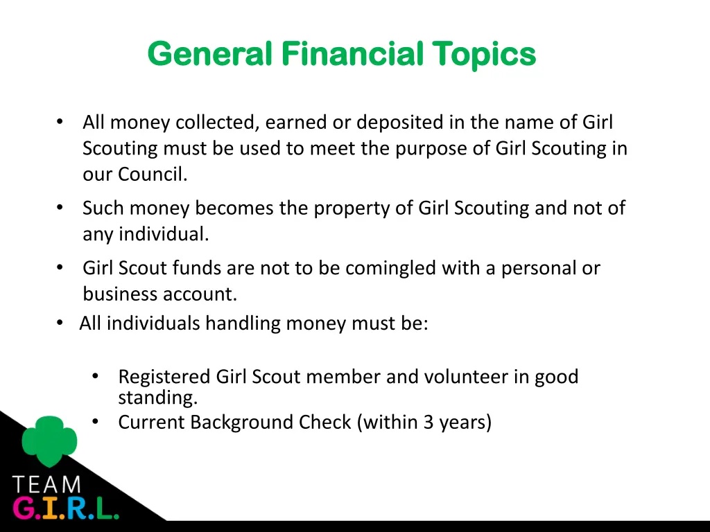 general financial topics general financial topics