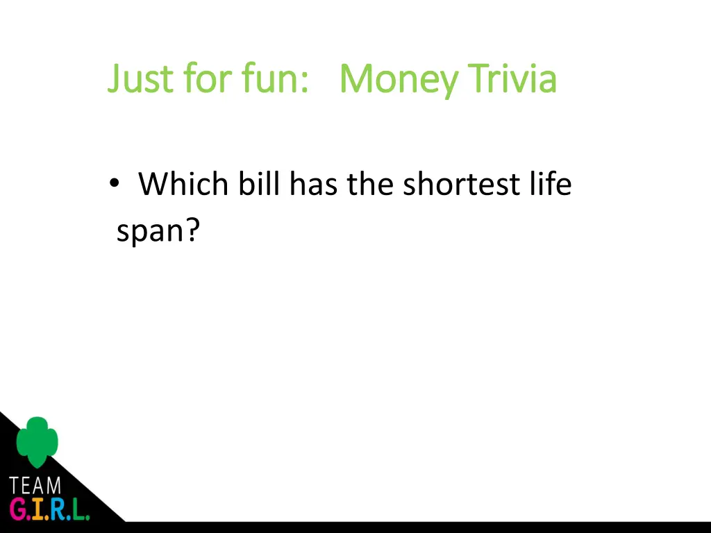 just for fun money trivia just for fun money 2