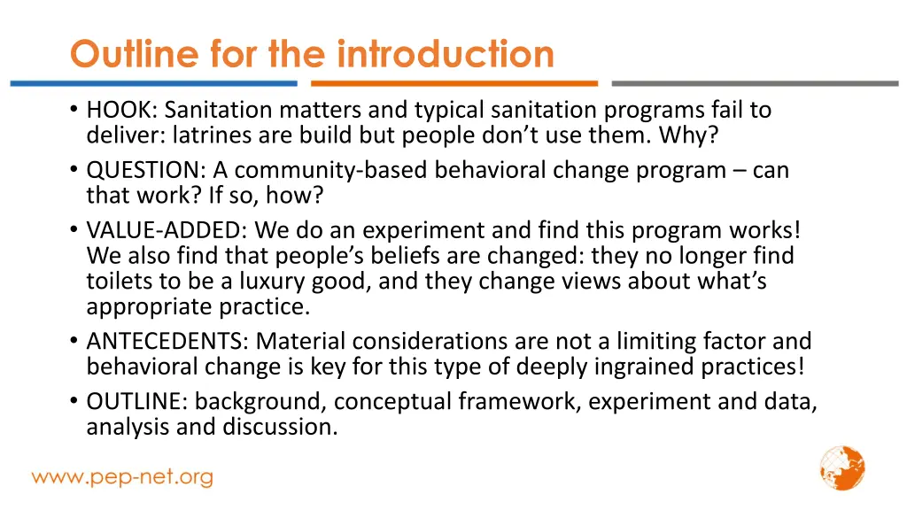 outline for the introduction