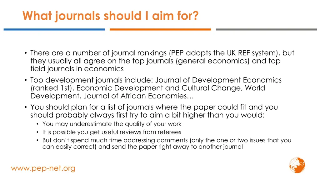 what journals should i aim for