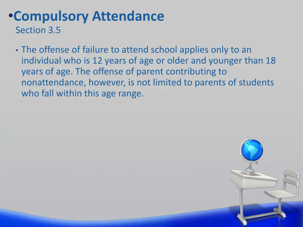 compulsory attendance