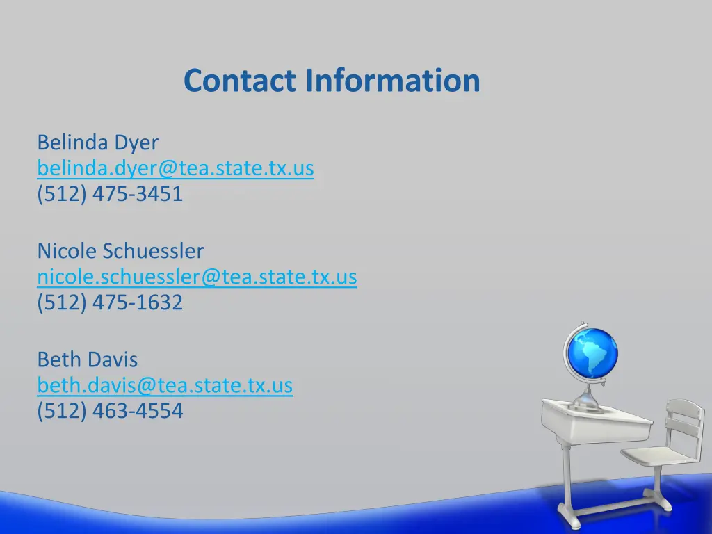 contact information