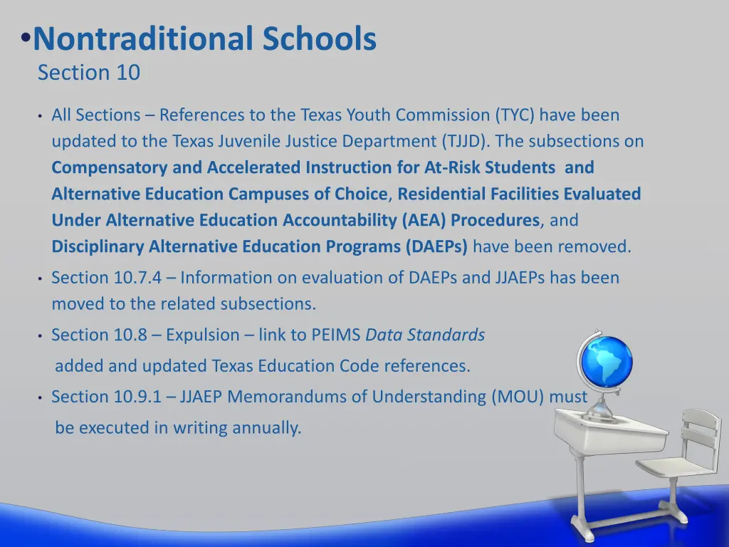 nontraditional schools