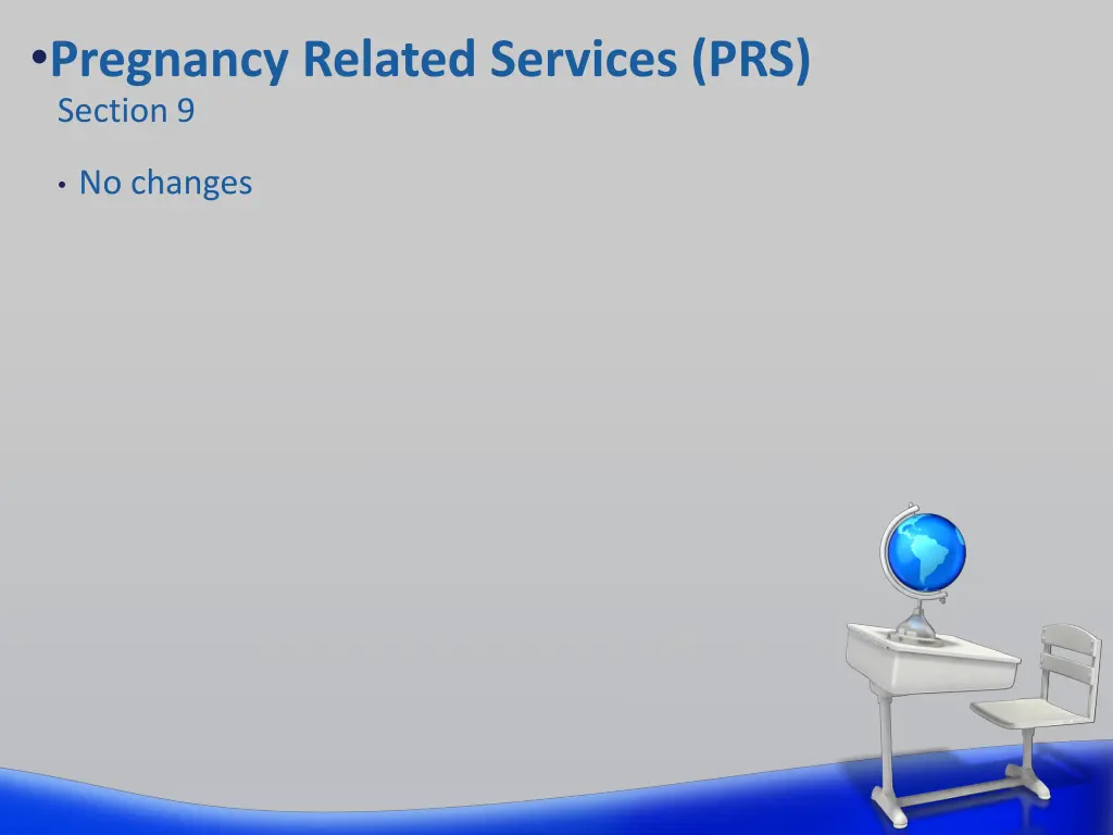 pregnancy related services prs