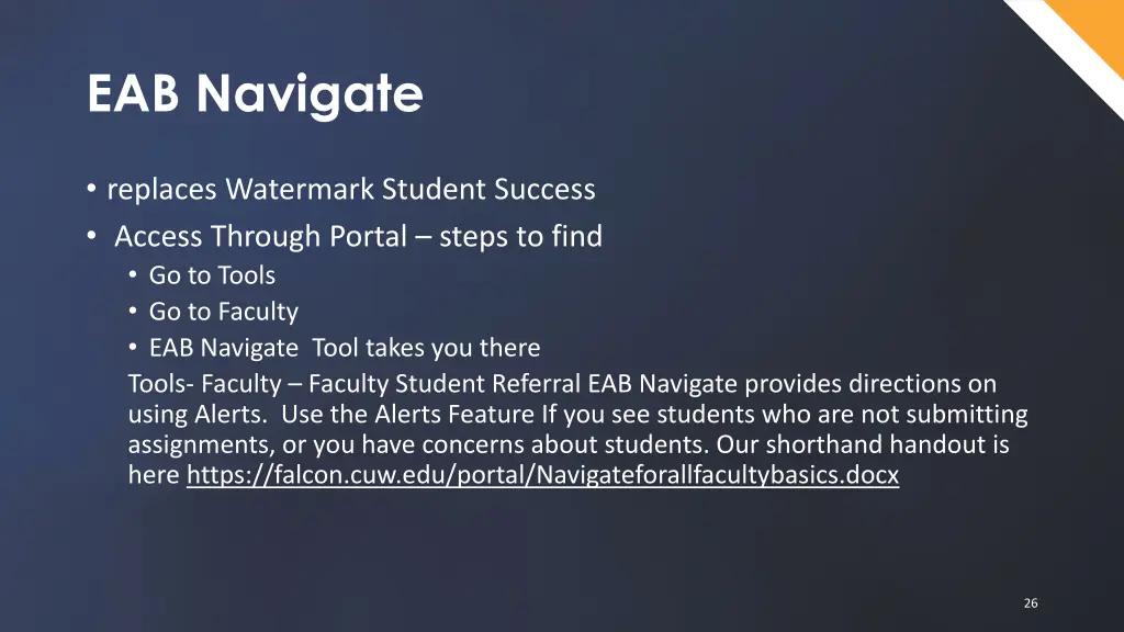 eab navigate