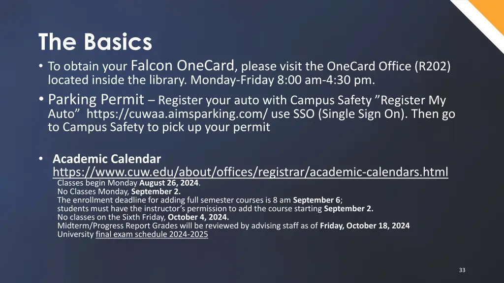 the basics to obtain your falcon onecard please