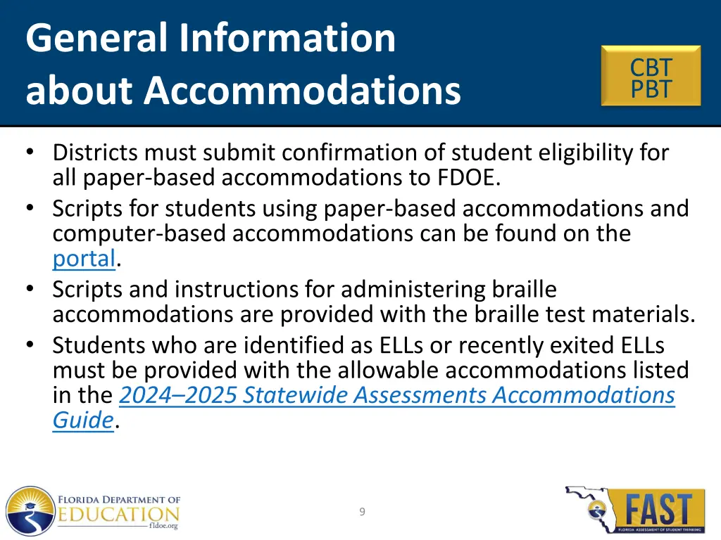 general information about accommodations