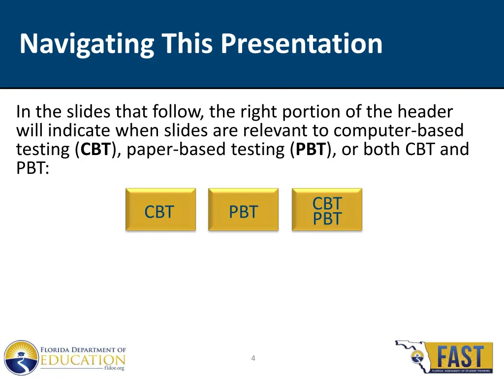 navigating this presentation