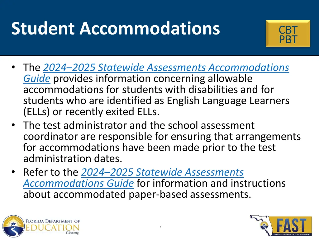 student accommodations