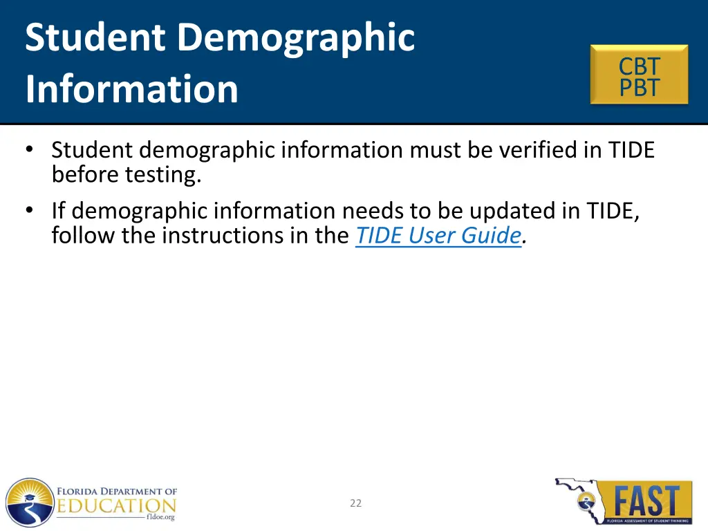 student demographic information