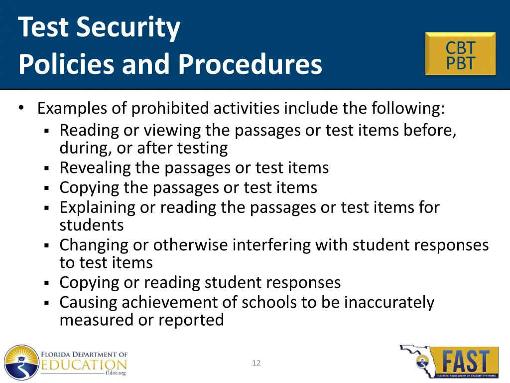 test security policies and procedures 1