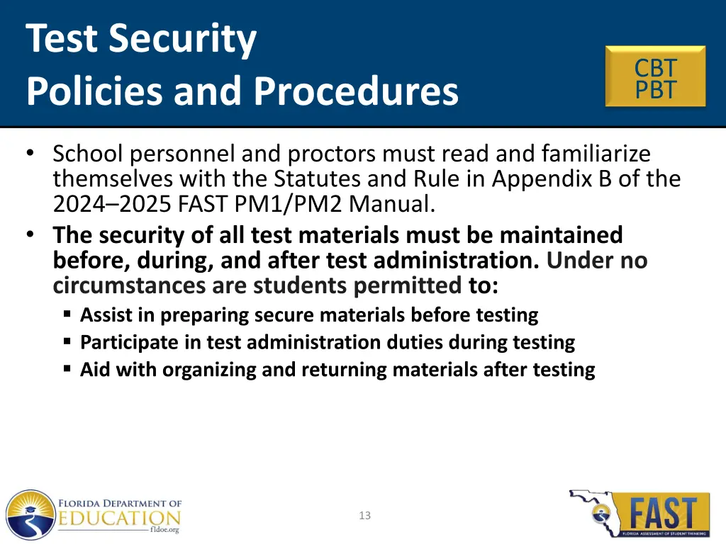 test security policies and procedures 2