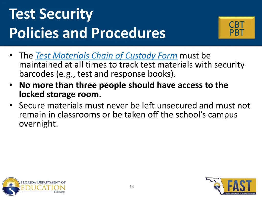 test security policies and procedures 3