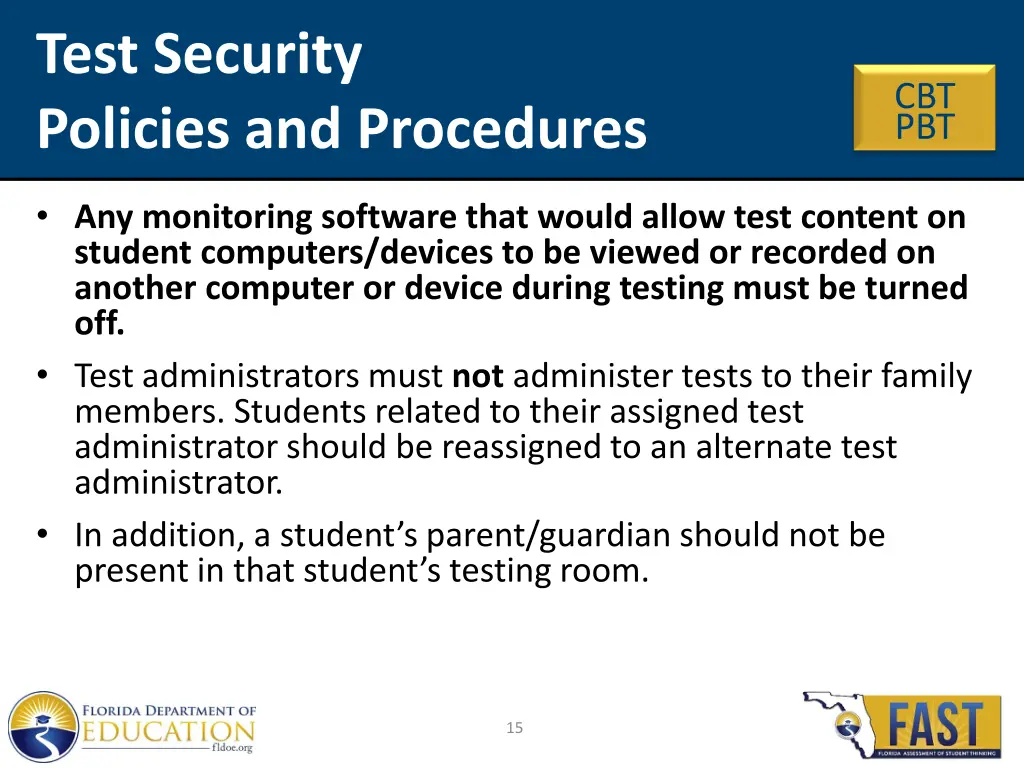 test security policies and procedures 4