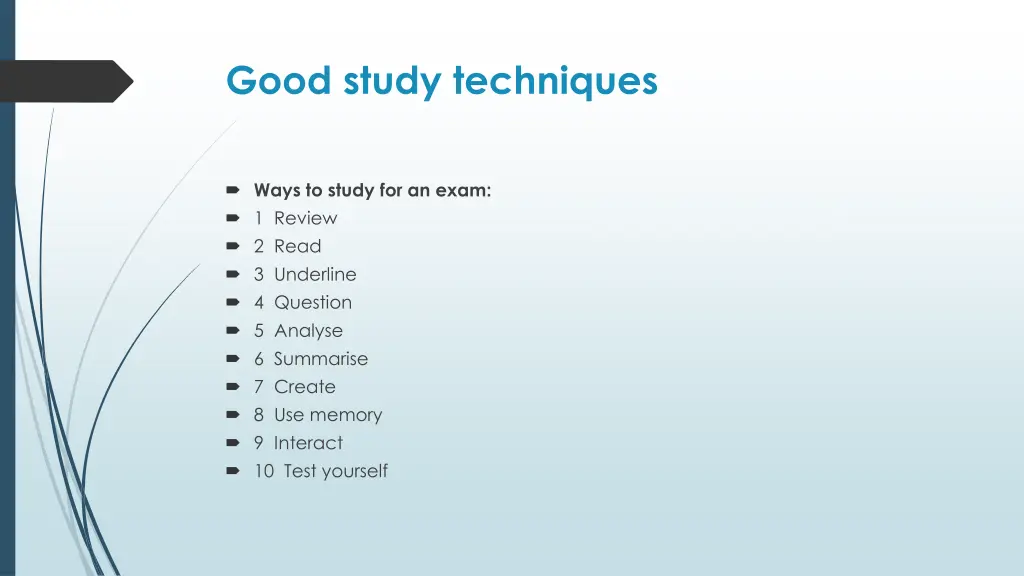 good study techniques