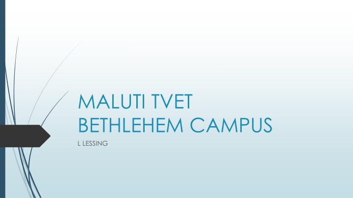 maluti tvet bethlehem campus l lessing