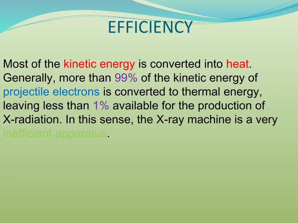 efficiency