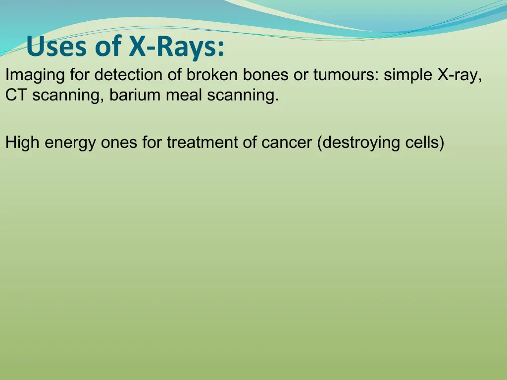 uses of x rays imaging for detection of broken