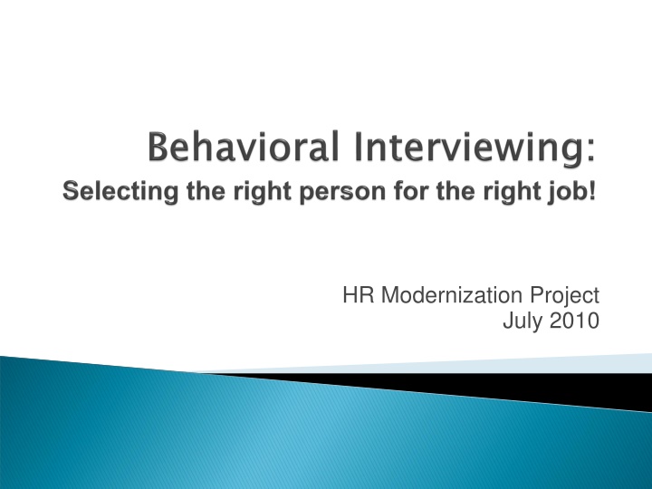 hr modernization project
