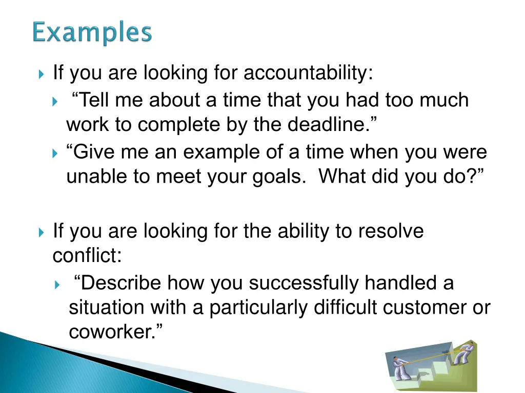 if you are looking for accountability tell