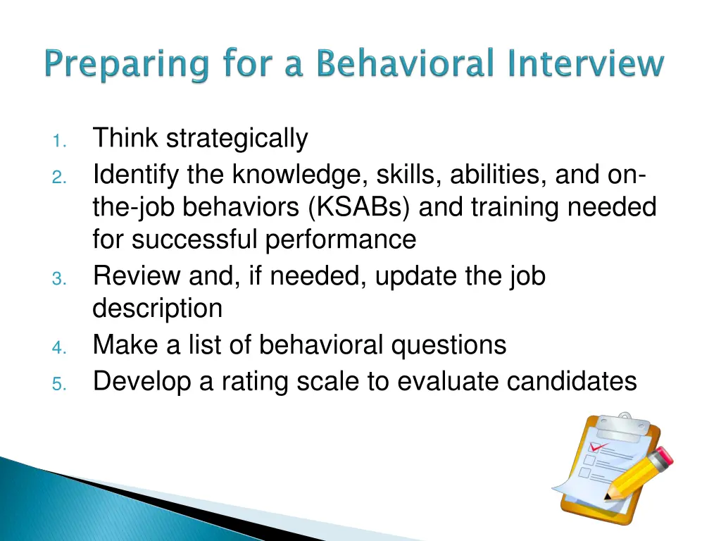 think strategically identify the knowledge skills