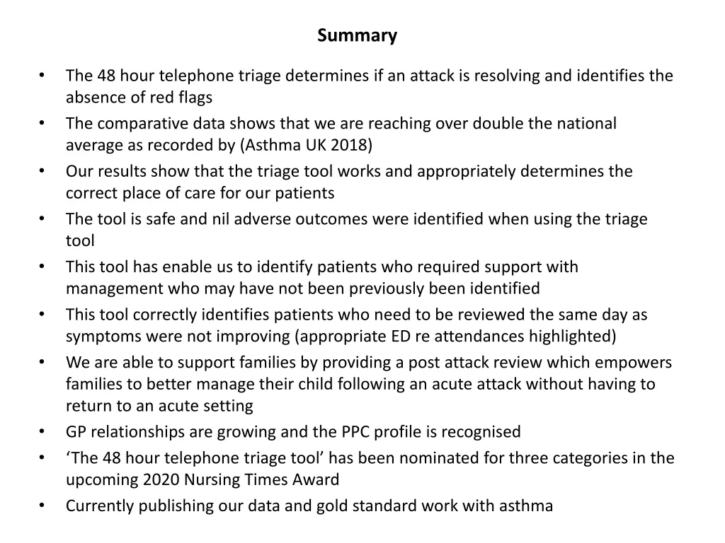 summary