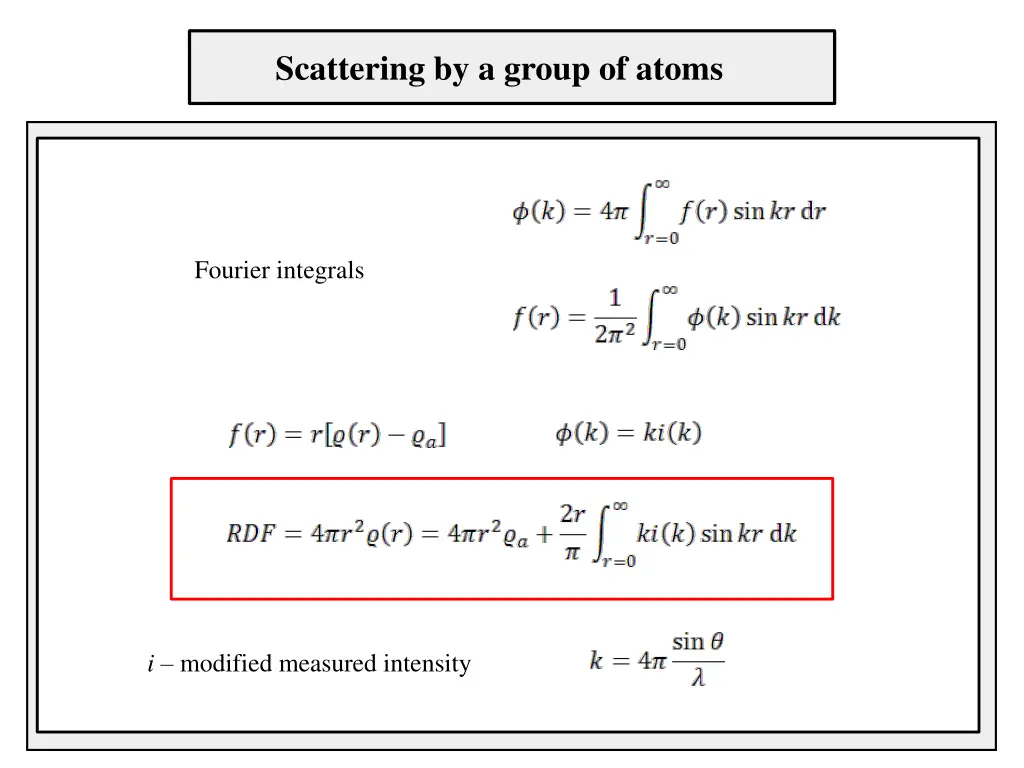 scattering by a group of atoms 2