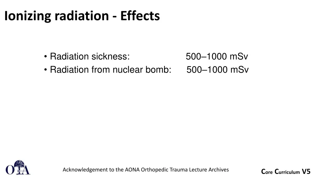 ionizing radiation effects 1