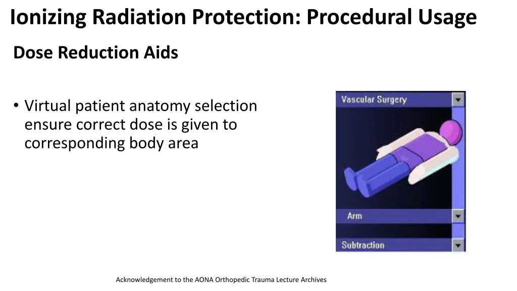 ionizing radiation protection procedural usage 12