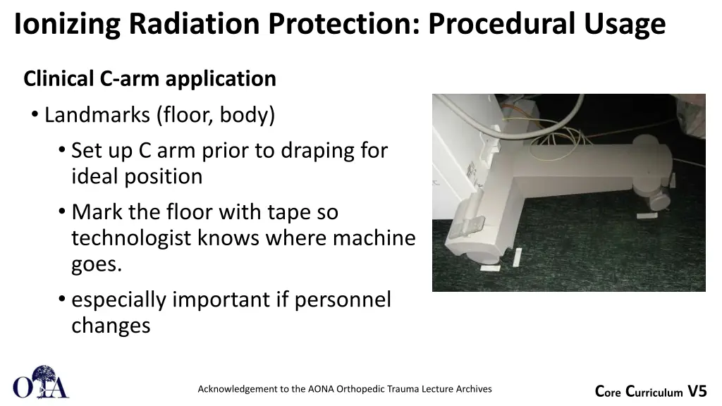 ionizing radiation protection procedural usage 15