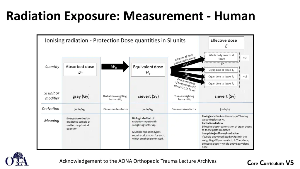radiation exposure measurement human 2