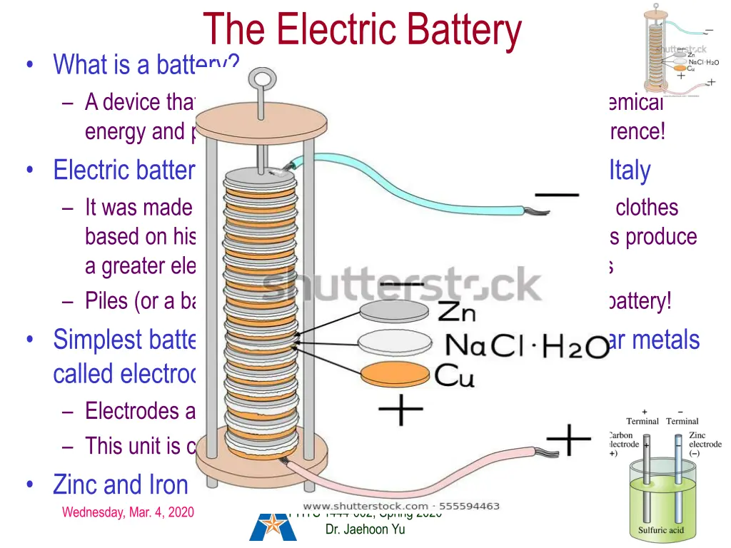 the electric battery