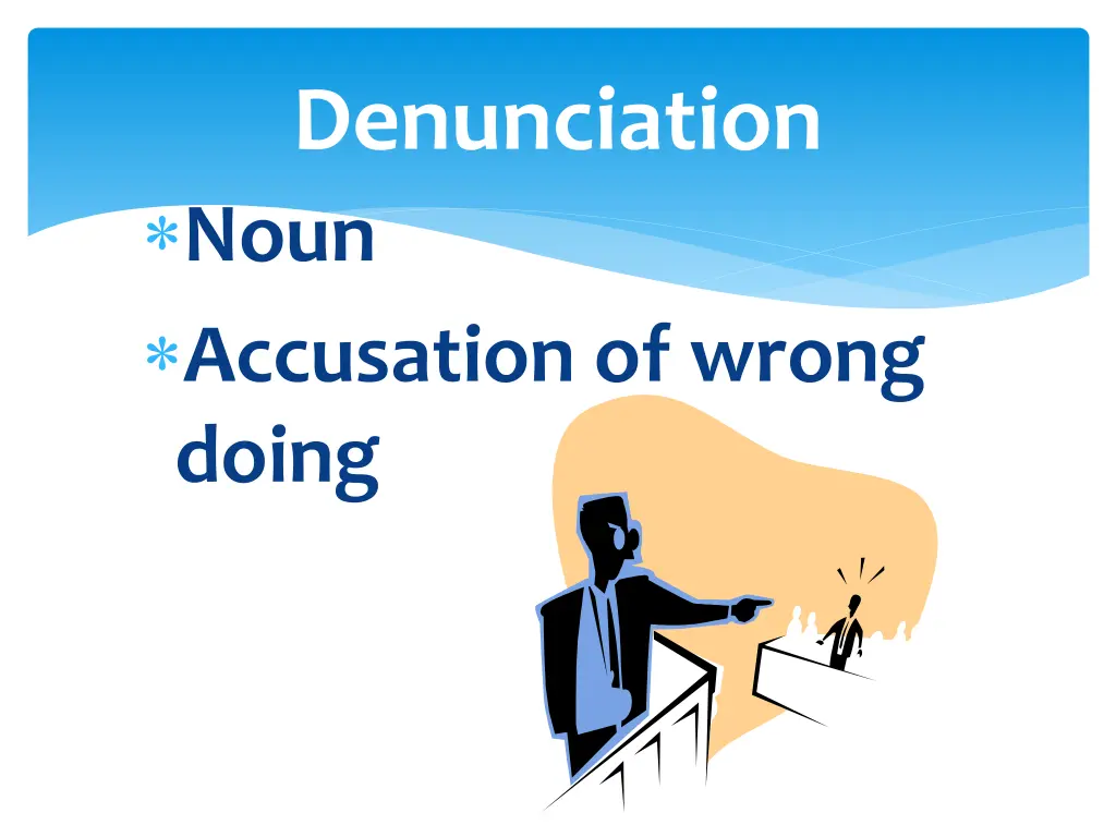 denunciation