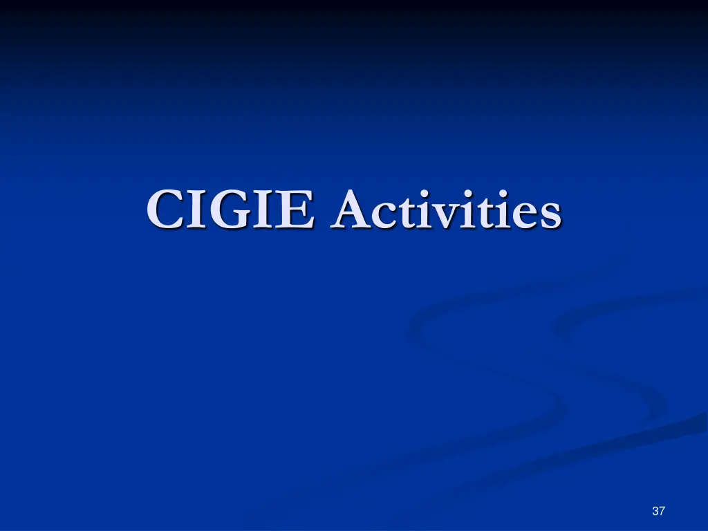 cigie activities